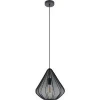 Eglo Dolwen Hanglamp - E27 - Ø 33,5 cm - Zwart - Textiel