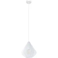 Eglo Dolwen Hanglamp - E27 - Ø 33,5 cm - Wit - Textiel