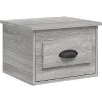 vidaXL Nachtkastjes 2 st wandgemonteerd 41,5x36x28 cm grijs sonoma