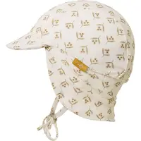Fresk UV 50+ Zonnehoed voor kinderen 74 – Beschermende Reishoed – Hoofdbescherming Unisex - Creme - Olives