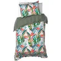 De Witte Lietaer Dekbedovertrek Barbados Treetop Satijn-140 x 200 / 220 cm | 1-Persoons