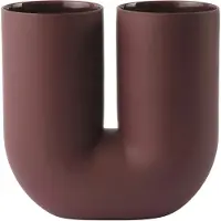 Muuto Kink Vaas 26 Cm - Vazen Aardewerk Deep Red - KNKVAS26A06