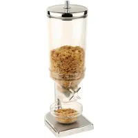 Aps Fresh & Easy graandispenser, 4,5L, Opbergblikken, Zilver