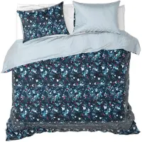De Witte Lietaer Dekbedovertrek Arabella Powder Blue Satijn-240 x 200 / 220 cm | Lits-Jumeaux