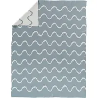 Fresk Kinderdeken Unisex80 x 100 cm – Babydeken - Wiegdeken - Ledikant deken - Blauw -