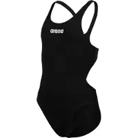 Arena Team Tech Solid Swimsuit Zwart 14-15 Years Meisje