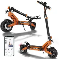 RCB D7 Elektrische Step, Electric scooter, Opvouwbare E-step, 48V&20.8AH, 25 km/u , 10 inch wielen & Dubbel Demping, Met App &NFC& Nederlandse Handleiding
