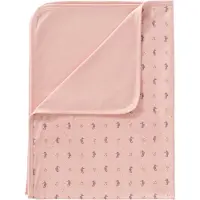 Fresk Seahorse Cotton Blanket Beige