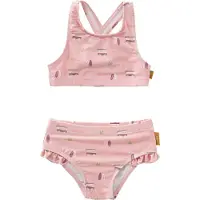 Fresk UV Bikini voor Meisjes 74 -Zwemkleding met UV-bescherming UPF 50 - Sneldrogend - Tweedelig Zwempak - Bikiniset Meisjes - Roze - Surf Girl