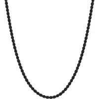 Steel & Barnett - Ketting Heren - Helix - Zwart - Verstelbaar