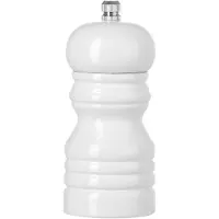 Hendi Witte houten zoutmolen – keramisch maalmechanisme – 113 mm – lichtgewicht en duurzaam