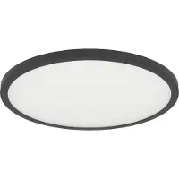 Eglo Slimme plafondlamp Sarsina-Z, dimbaar, zwart, Woon-/ Eetkamer, Aluminium, Modern, Slimme plafondlamp