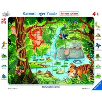 Ravensburger puzzel jungle dieren 24 stukjes kinderpuzzel.