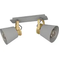 Eglo Twicken, inbouwspot, oppervlakteverlichting, E27, 2 lampen, 80 W, 220 - 240 V, goud, grijs