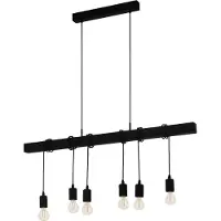 Eglo Townshend Hanglamp - E27 - 100 cm - Zwart