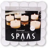 Spaas Clearlights theelichtjes in doorzichtige cups - 4,5 uren - set van 100 stuks