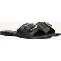 Stefano lauran Dames Slippers 23100 - Zwart - Maat 42