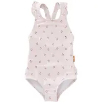 Fresk [Badpakken] 110 -Zwemkleding met UV-bescherming UPF 50 - Sneldrogend - Tweedelig Zwempak - Bikiniset Meisjes - Ecru - Berries