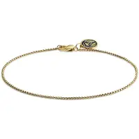 Lucleon Essentials | 1 mm Goudkleurige Armband met Gebogen Venetiaanse Schakels