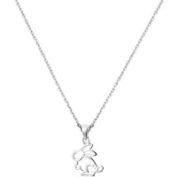 Trendjuwelier huiscollectie 1330030 Zilveren Ketting Konijn 1,1 mm 36 + 4 cm