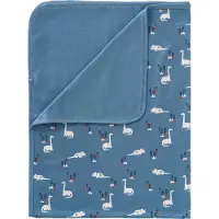 Fresk Dinosaur Cotton Blanket Blauw