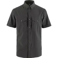 Fjällräven Blouse Men Abisko Trekking SS Dark Grey-S