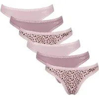 Sloggi String bruin / donkerbruin / rosa