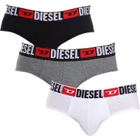 Diesel Slip 'Andre' grijs gemêleerd / lichtrood / zwart / wit