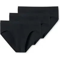 Schiesser zwarte superminislips voor heren in een praktisch 3-pack Heren Onderbroek - schwarz