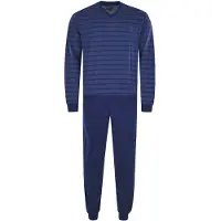 Hajo Pyjama lang blauw / donkerblauw