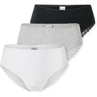 Schiesser Slip 'Modern Multipacks' grijs gemêleerd / zwart / wit