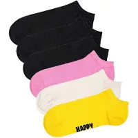 Happy socks Sokken beige / donkergeel / pink / zwart