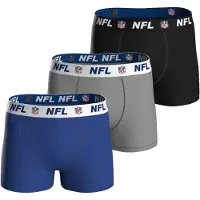 NFL Boxershorts ' NFL Shield Logo ' blauw / grijs gemêleerd / zwart