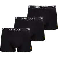 Lyle & Scott 3-pack zwembroeken in zwart