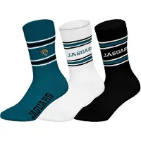 NFL Sokken ' NFL Jacksonville Jaguars Crew ' blauw / petrol / zwart / wit