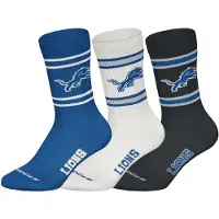 NFL Sokken ' NFL Detroit Crew ' royal blue/koningsblauw / zwart / wit
