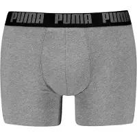 Puma Boxershorts voor Heren, Zwart/Grijs/Wit, Maat 6