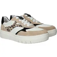 Tamaris Sneakers laag ombergrijs / cappuccino / zwart / wit