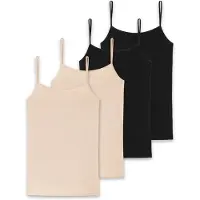 Schiesser Onderhemd beige / zwart
