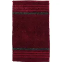 Casilin Badmat Antislip 70x120cm Lima - Waterabsorberende Badkamermat - Wasbaar en Sneldrogend - Voor Douche en Bad - Hoogpolig - Acryl - Rechthoek - Rood