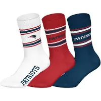 NFL Sokken ' Patriots Crew ' navy / rood / wit