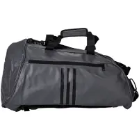 Adidas sporttas en rugzak Judo | PU-leer | Grijs / Zwart (Maat: M)