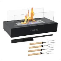 Orakl Luxe tafelhaard torch zwart
