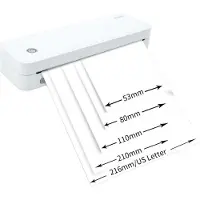 INF A4 Mini Draagbare Thermische Printer - Draadloze Bluetooth Connectiviteit