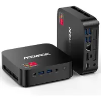 AceMagic Mini PC-АMD Ryzen R2544 (beter dan Ν150/max 3,7 GHz/28 W) - W11-Pro - 16 GB DDR4 512 GB SSD - Mini Computer met WiFi - Bluetooth - USB3.2 voor Kantoor - Thuisbioscoop-School