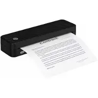 INF A4 Inktloze Thermische Printer - 8-Inch Draagbare Kleuren Thermische Printer Black