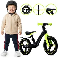 Sun baby Loopfiets voor Kinderen Sport - 2 jaar, max. 30 kg, Loopfietsen, nylon frame, luchtbanden, verstelbaar zadel en stuur - Zwart-geel