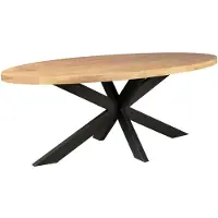Starfurn Eettafel Dakota 180cm Ovaal Naturel