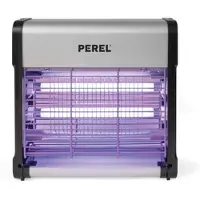 Perel Insectenverdelger, elektrisch, spanningsrooster 2800 V, uitneembare opvangbak, 30 m², metaal