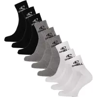 O'Neill Sportsokken unisex quarter 9-pack effen multi